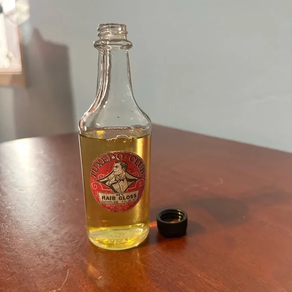 Vintage Newbro Tuxedo Club Hair Gloss 4 fl oz Approx 70% full ** FLAWS